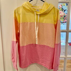 Jcrew Factory Tricolor Hoodie